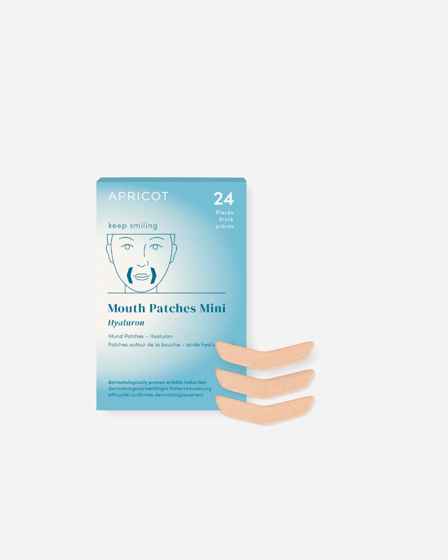 Aprikosen-Anti-Aging-Maske, Mundpflaster mit Hyaluronsäure, Mini – 4 g