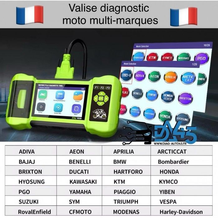 MALETÍN DE DIAGNÓSTICO PARA MOTOCICLETAS MULTIMARCA
