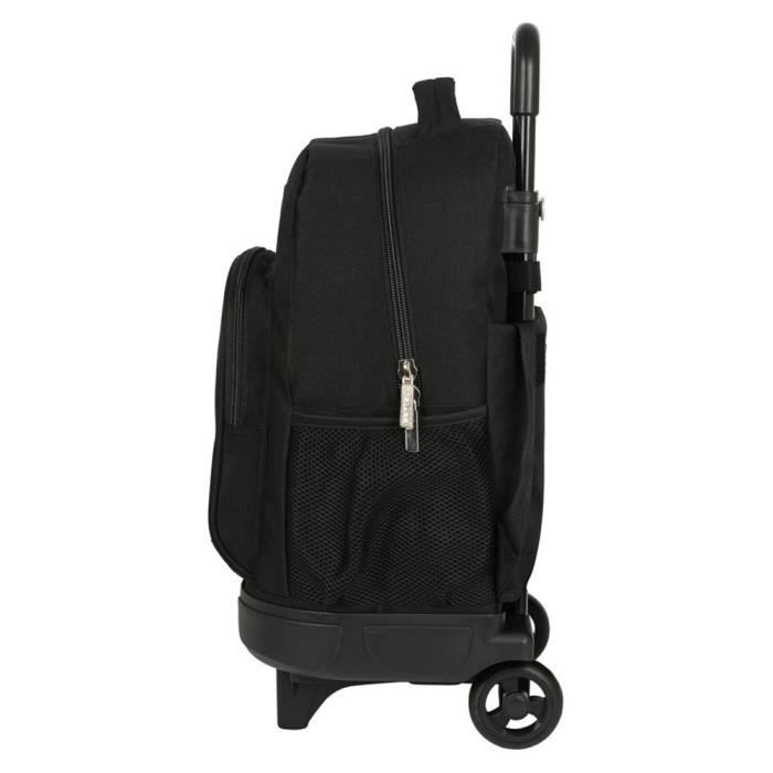 Mochila com Rodinhas Safta Surf Preta - 33L - 33 x 45 x 22 cm - Acolchoada e Lavável