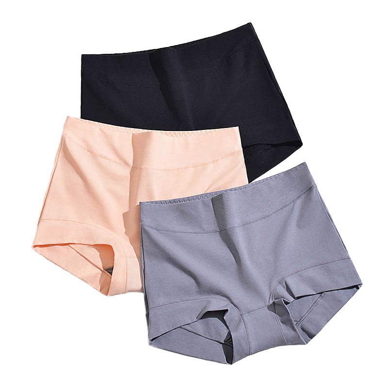 Slip da donna a vita alta, modello boyshort, taglie forti, intimo in cotone antibatterico.