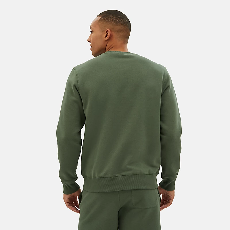 Moletom Homme NB Small Logo Crew - VERDE OLIVA ESCURO