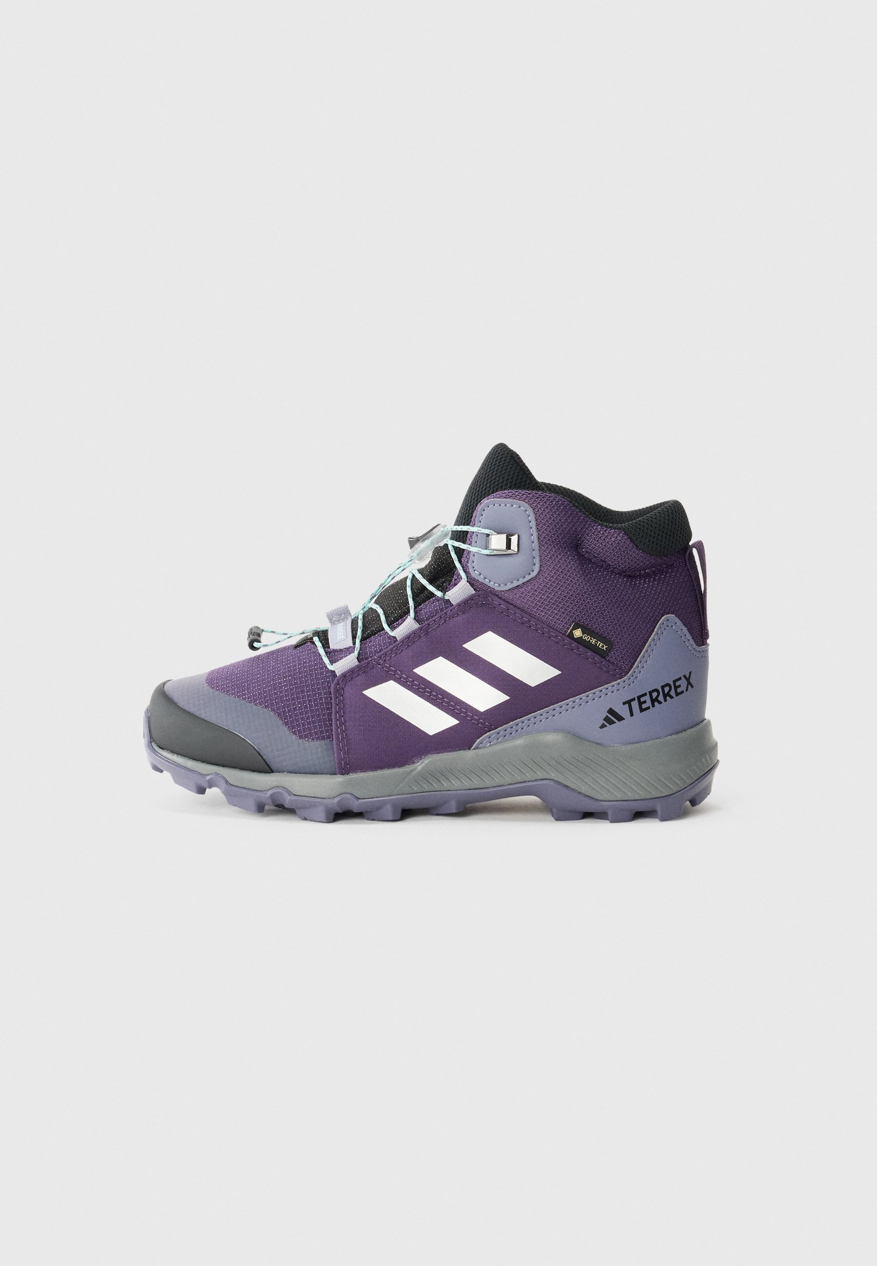 Adidas Terrex GTX UNISEX - Scarpe da trekking - aurora plum/silver-coloured/semi flash aqua