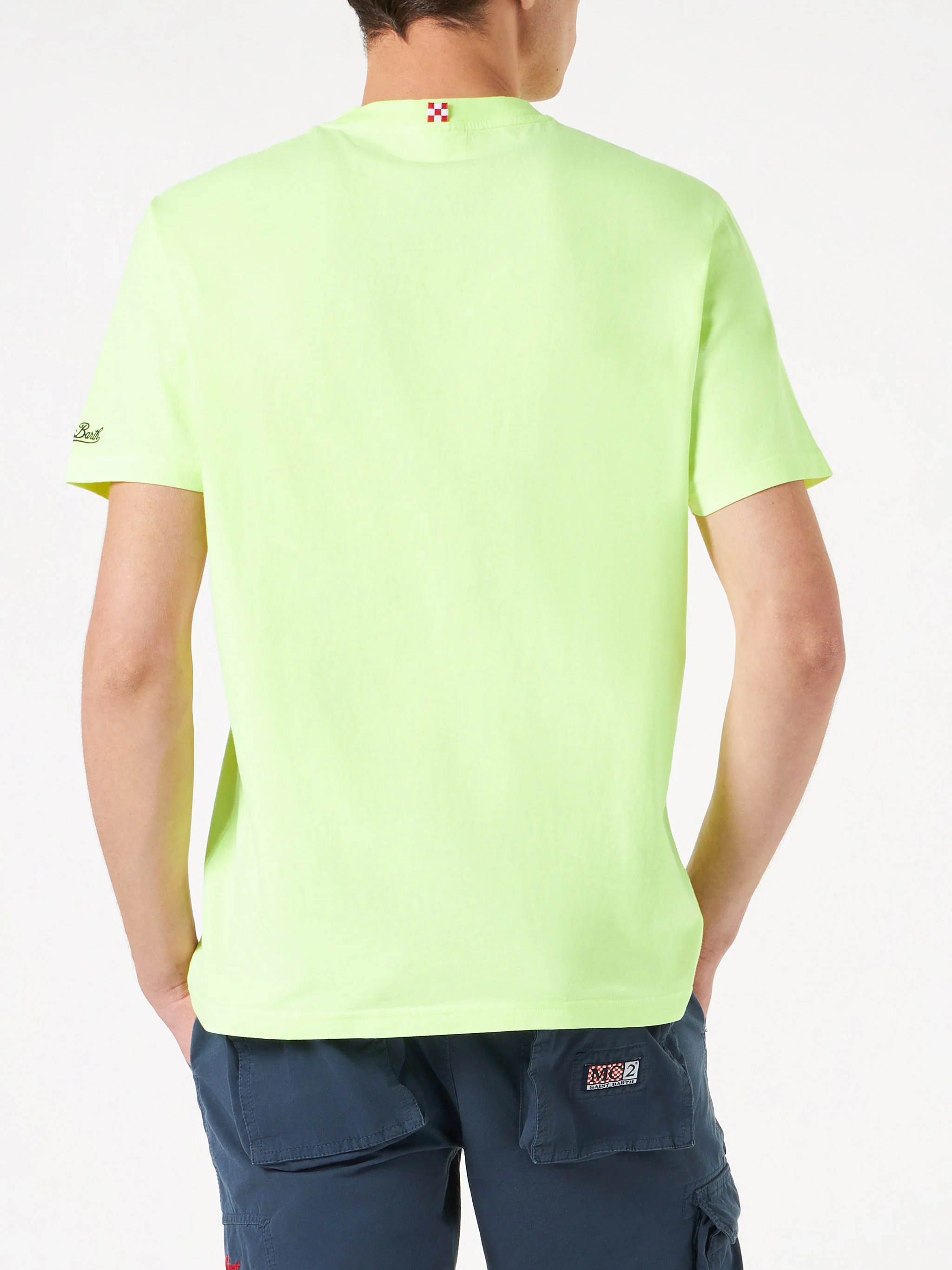 Heren katoenen T-shirt met Let the Fun Be-Gin print