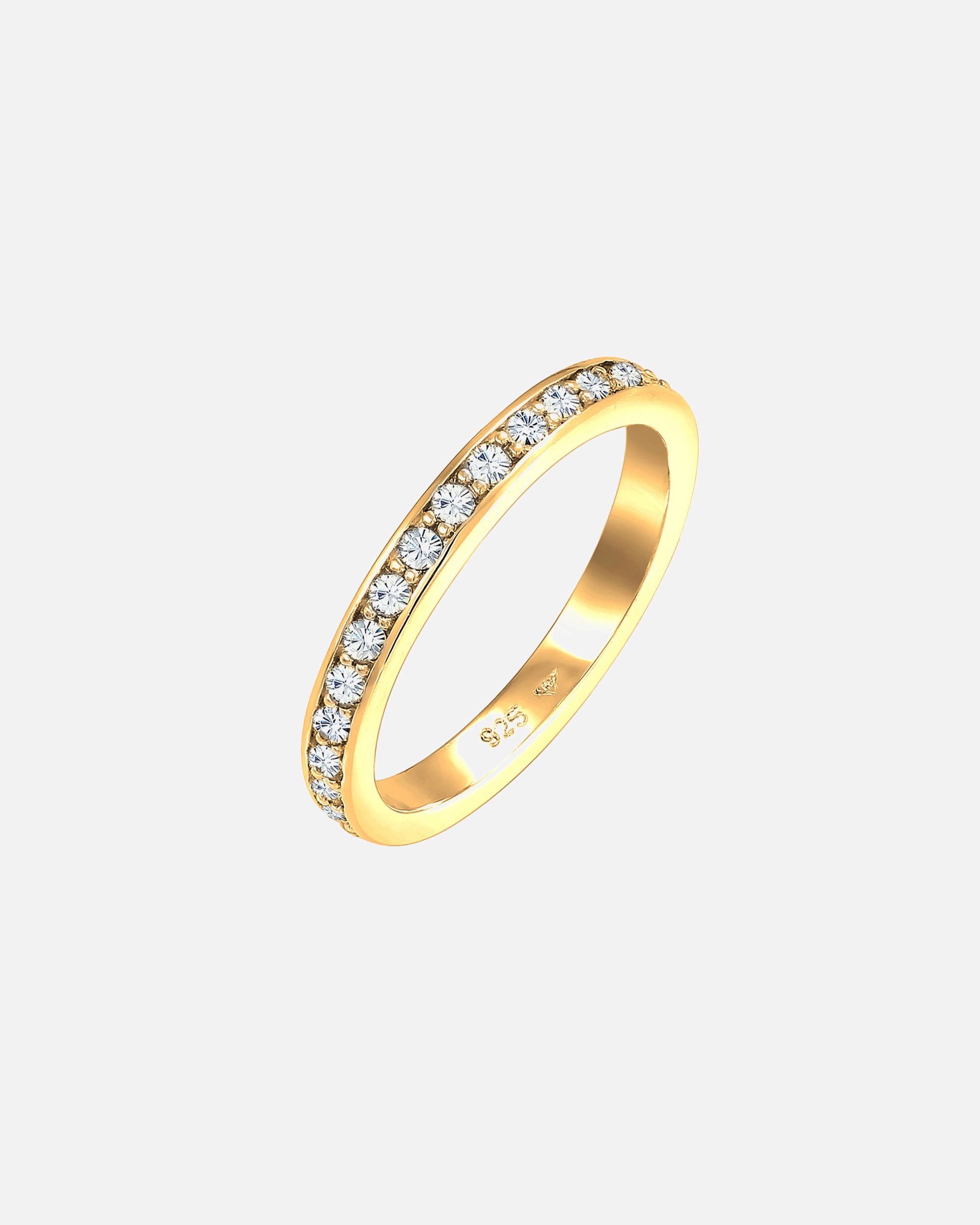 Elli Femmes bande Memoire avec cristaux en argent sterling 925