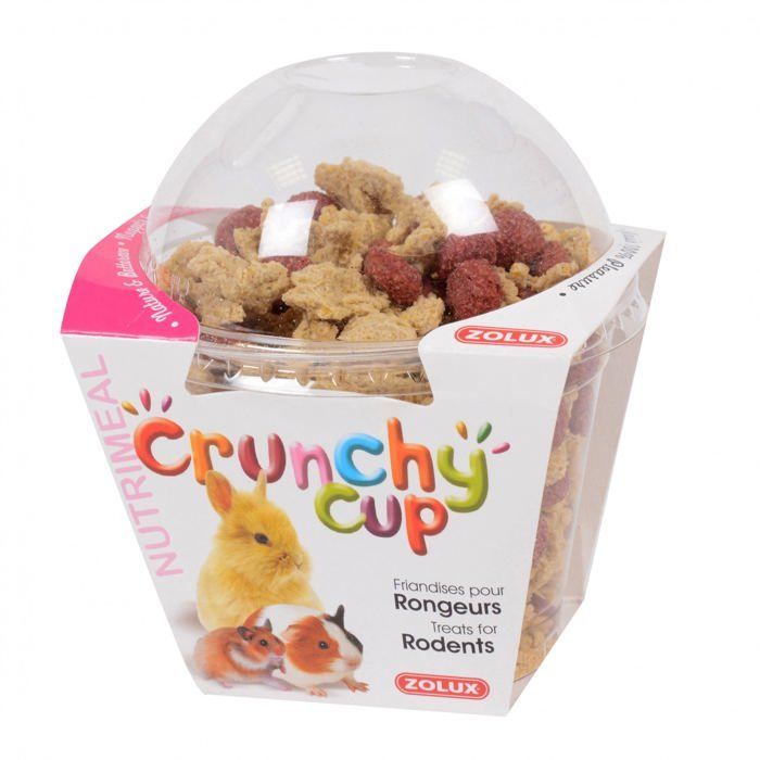Friandise - Animal Valley - Crunchy Cup Candy - Luzerne & Persil - 200gr - Pour Cochons d'Inde et Hamsters