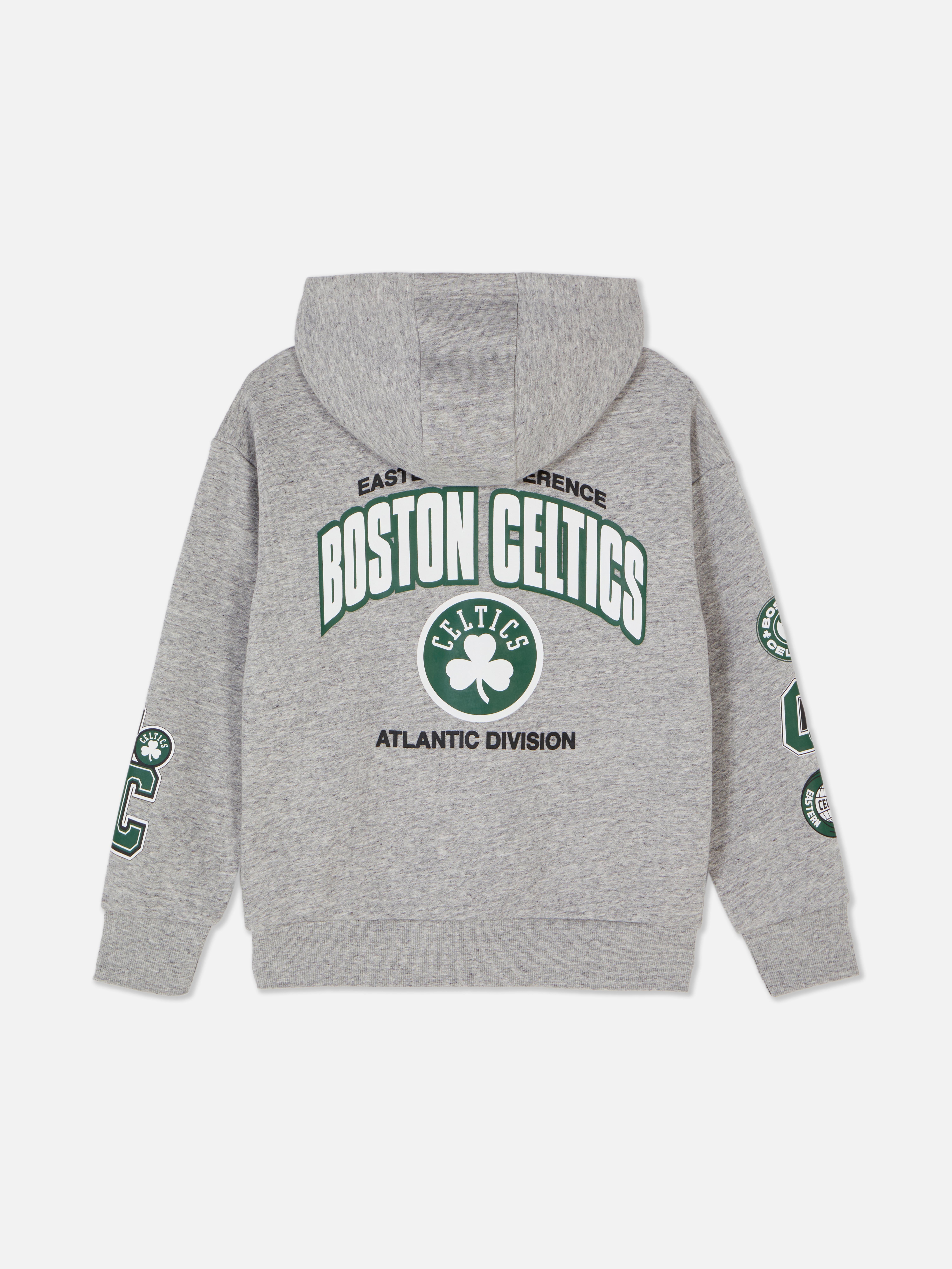Majica s kapuljačom i printom NBA Boston Celticsa Majica s kapuljačom NBA Boston Celticsa s klokanovim džepom i rebrastim manžetama