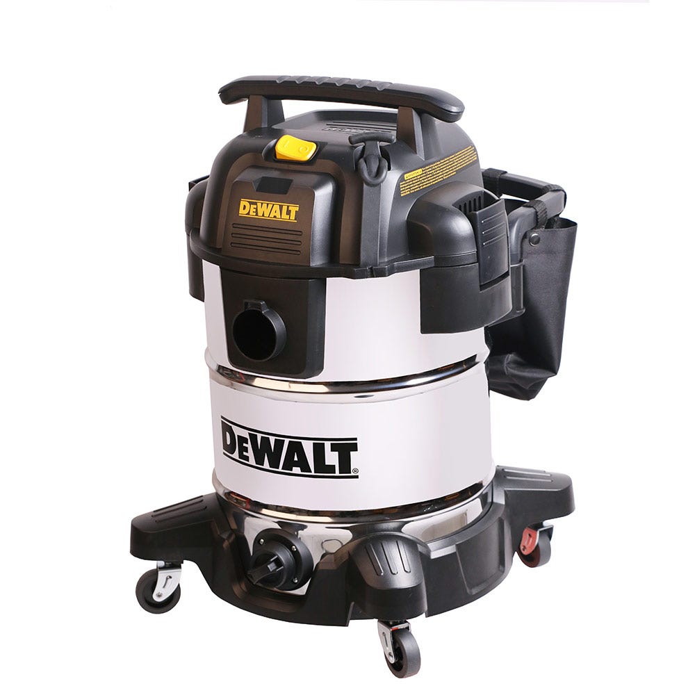 Aspirador de pó e água DEWALT DXV38S de 38 litros em aço inoxidável