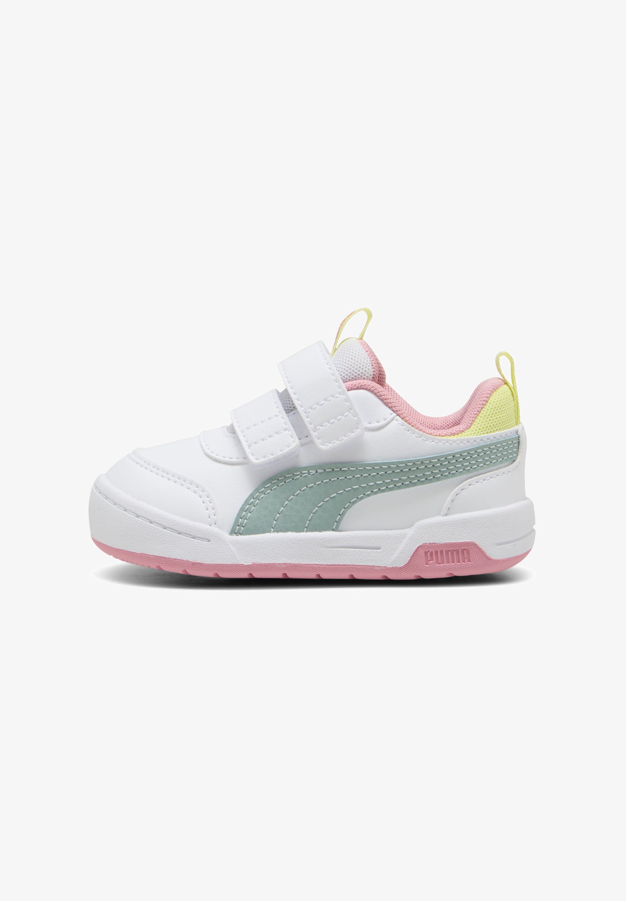 Puma MULTIFLEX - Babyschoenen - wit/licht mosgroen