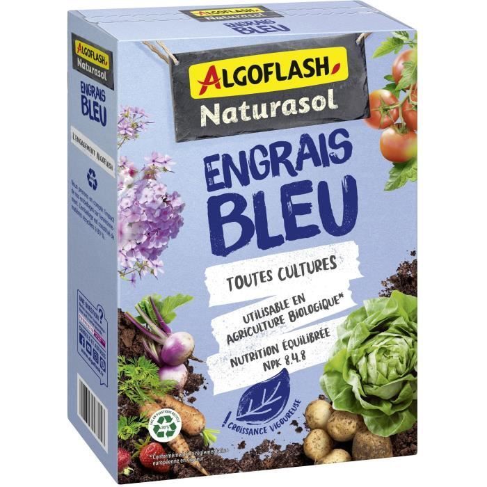 Fertilizante azul ALGOFLASH NATURASOL - 100% natural - 1,5 kg