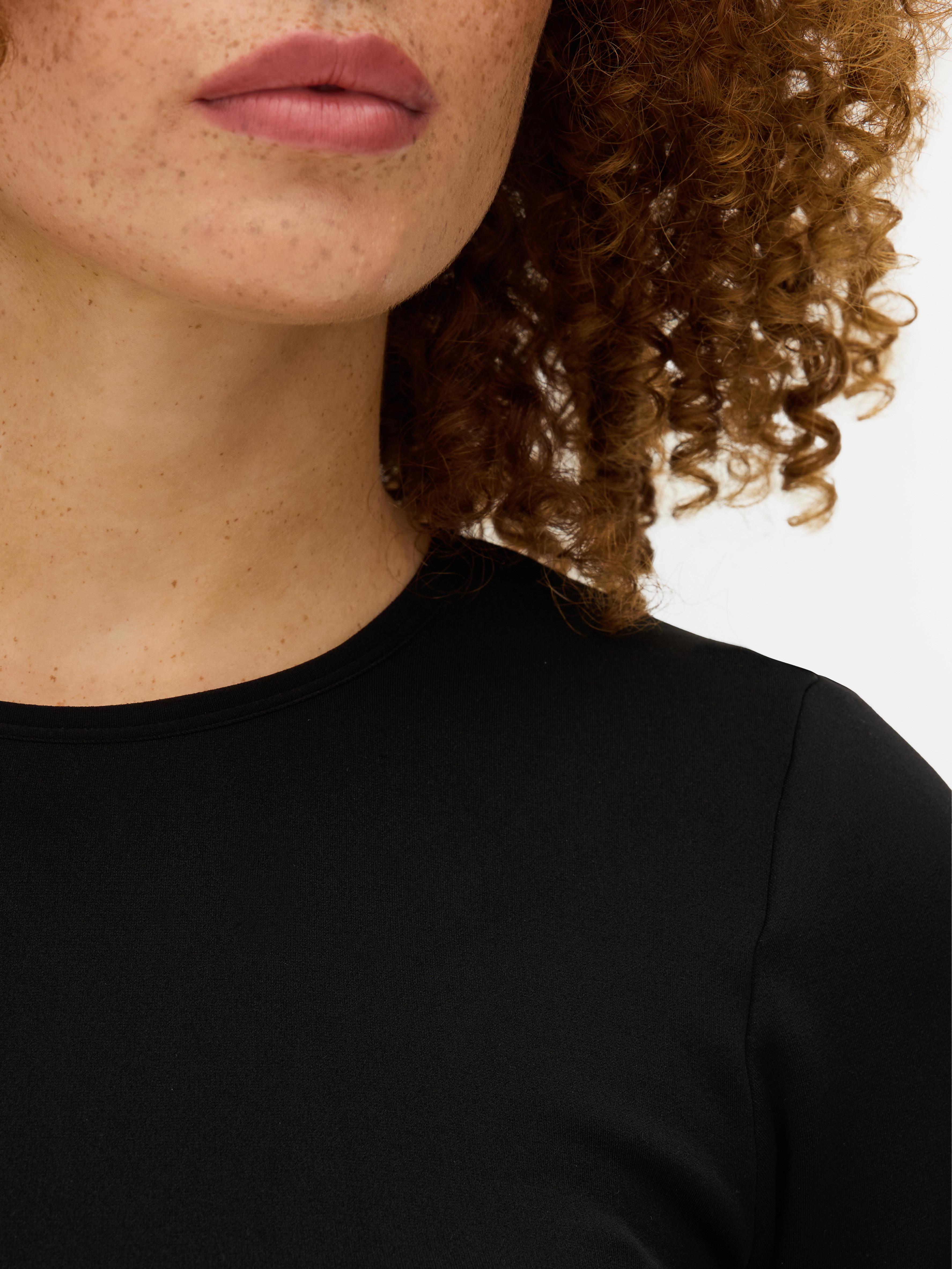 Maglia in velluto felpato a maniche lunghe e foderata. Questa maglia termica a maniche lunghe, caldamente foderata, è un capo basic perfetto.