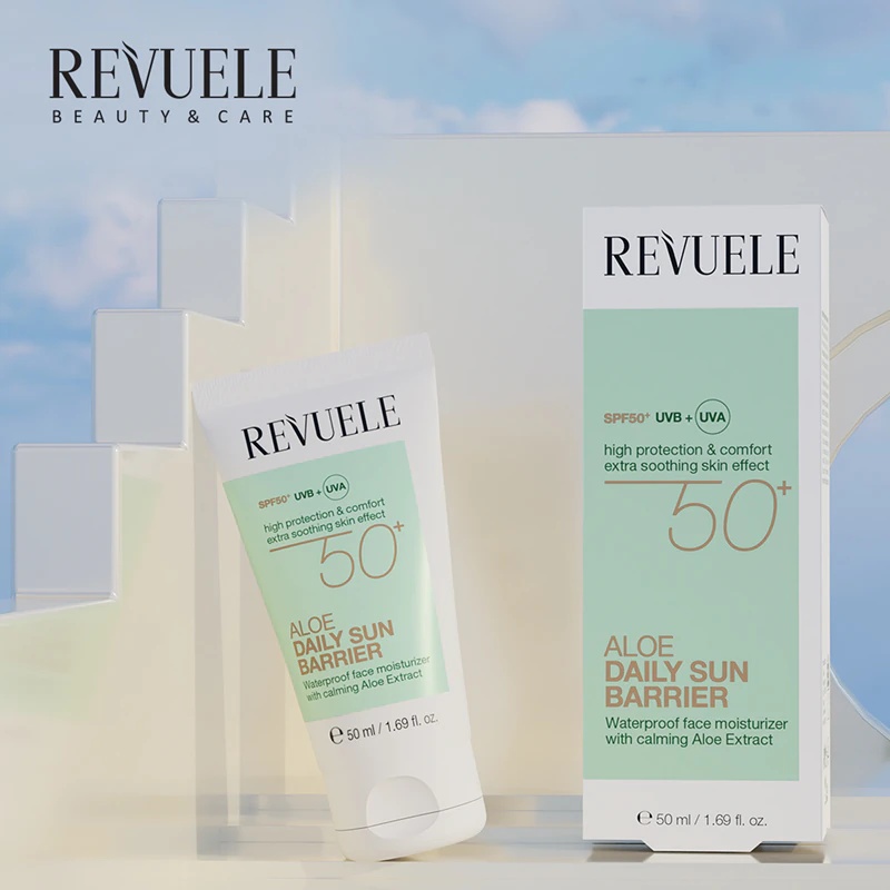 Revuele Aloe Daily Sun Barrier SPF 50+ pomirjujoča dnevna krema SPF 50+
