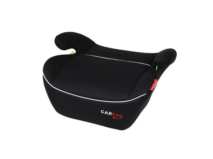 SEGGIOLINO AUTO PER BAMBINI, 125-150 CM, TAGLIA R129, NERO CON STRISCIA BIANCA