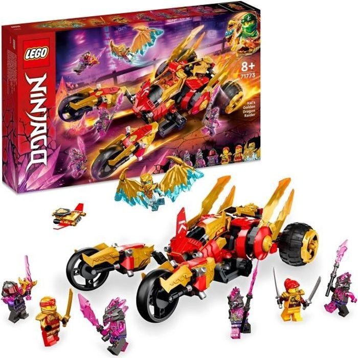 LEGO® NINJAGO 71773 Le Tout-Terrain Dragon d’Or de Kai, Jouet de Voiture pour Enfants