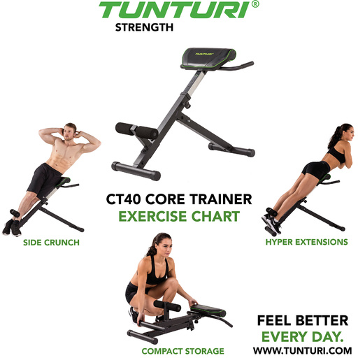  Kultūrisma sols Ct40 Core Trainer Tunturi.