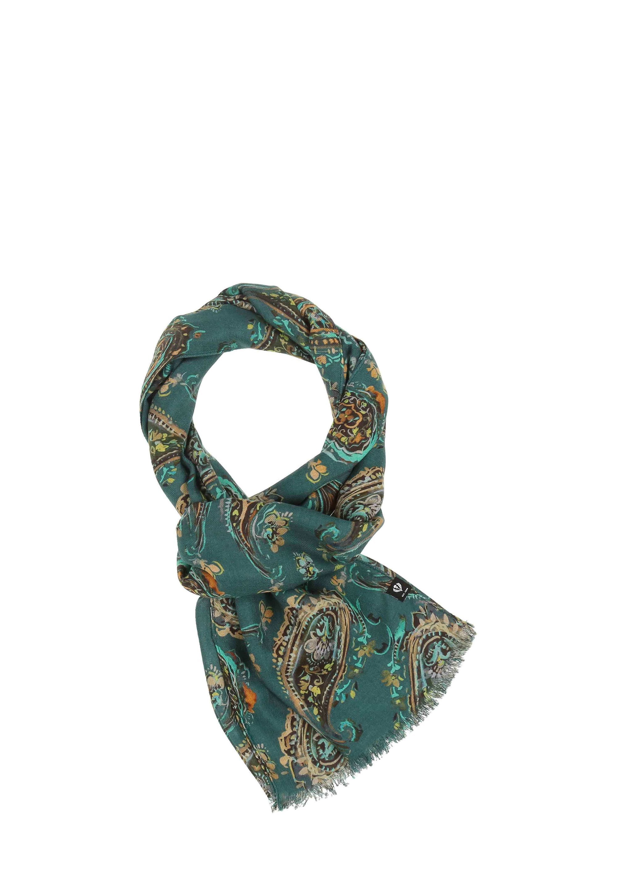 FRAAS PAISLEY - Lenço - azul-petróleo cristal