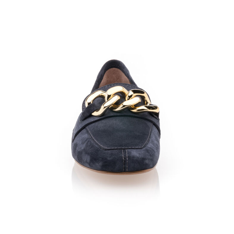 Blaue Damen-Loafer/Bootsschuhe