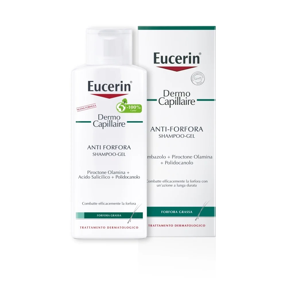 EUCERIN Eucerin DermoCapillaire kõõmavastane šampoongeel 250 ml rasuse kõõma vastu