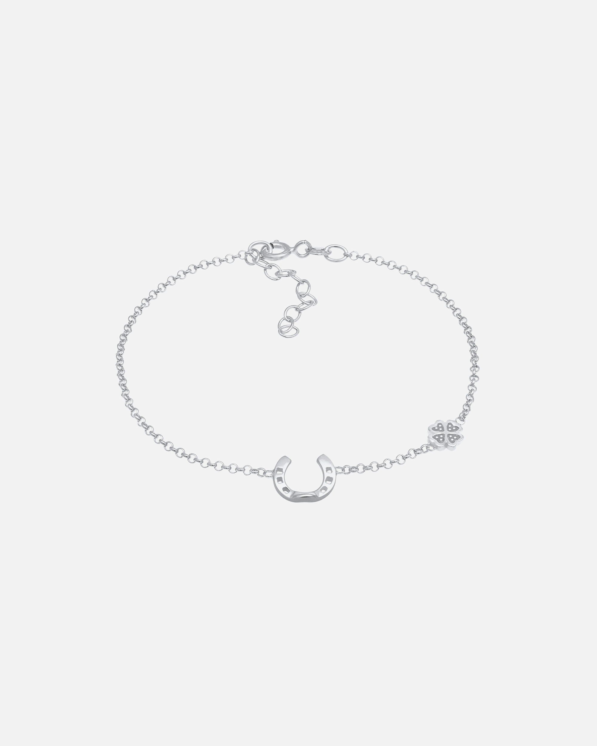 Nenalina Trèfle en fer à cheval pour dames réglable avec émail en argent sterling 925