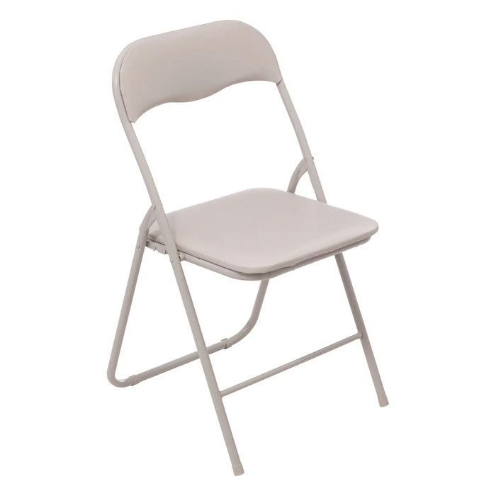 Silla plegable de PVC beige - 5 cinco simplemente inteligente