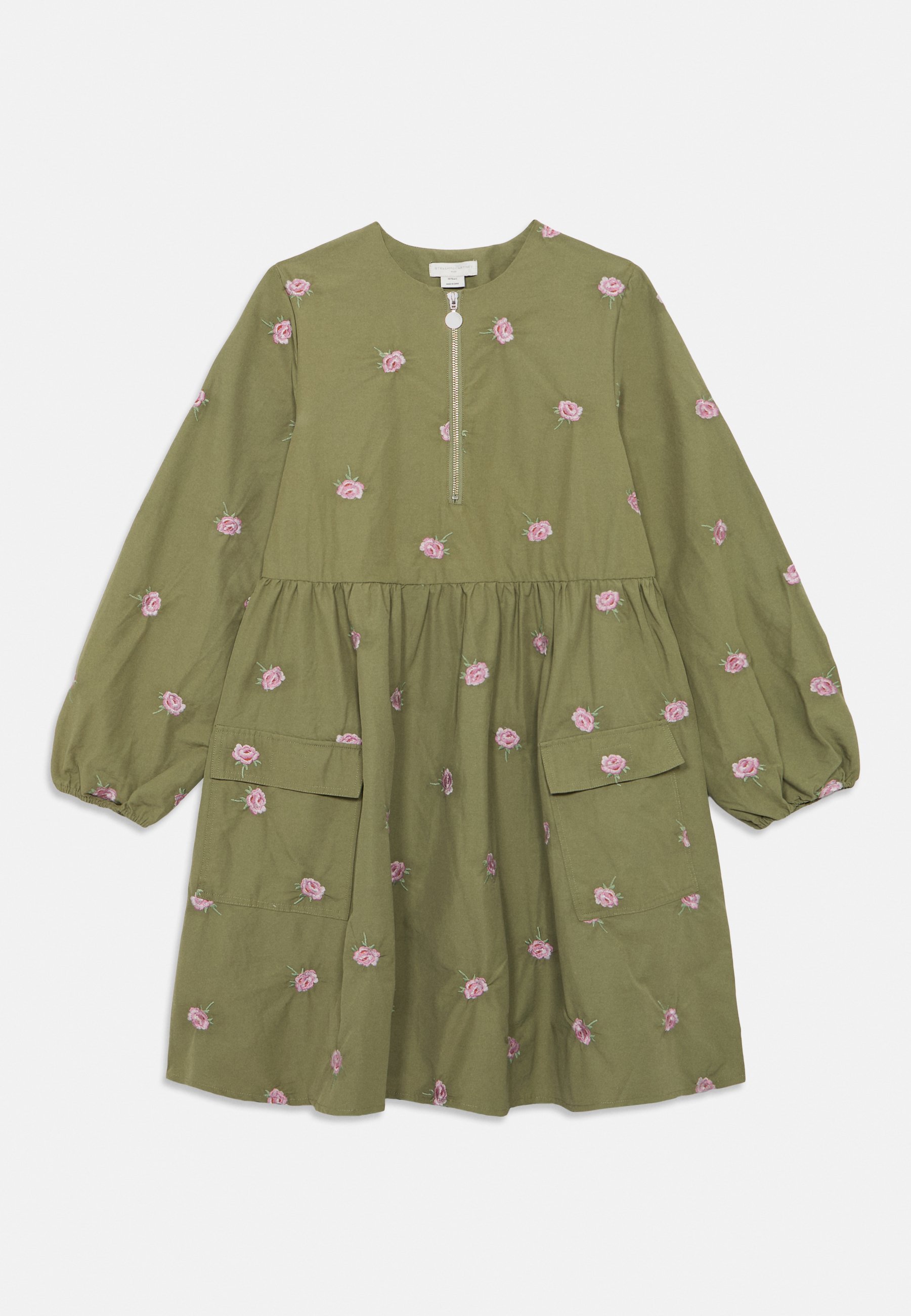 Stella McCartney Kinder-Webkleid - Tageskleid - grün