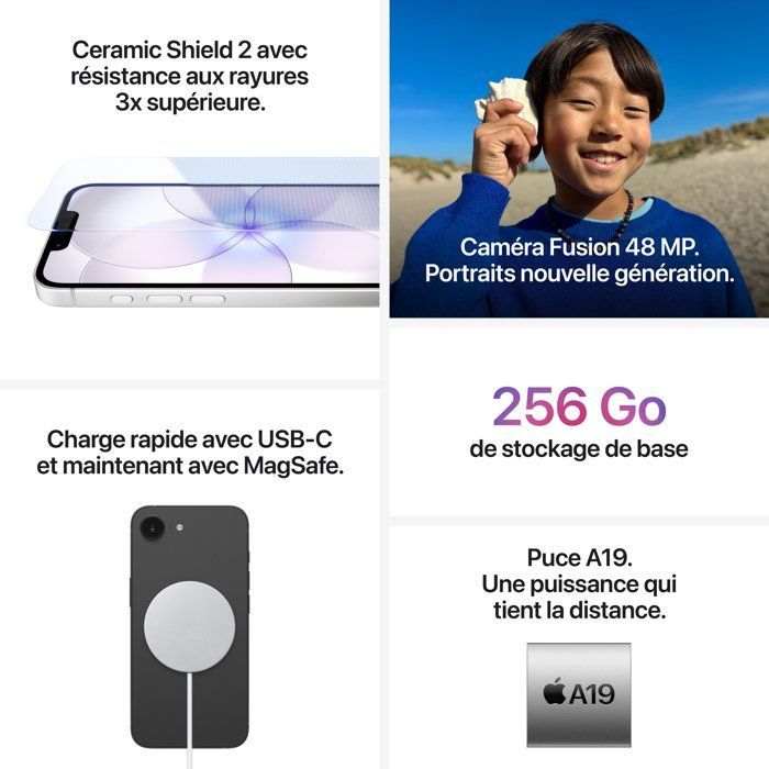 APPLE iPhone 17e 256GB Wit