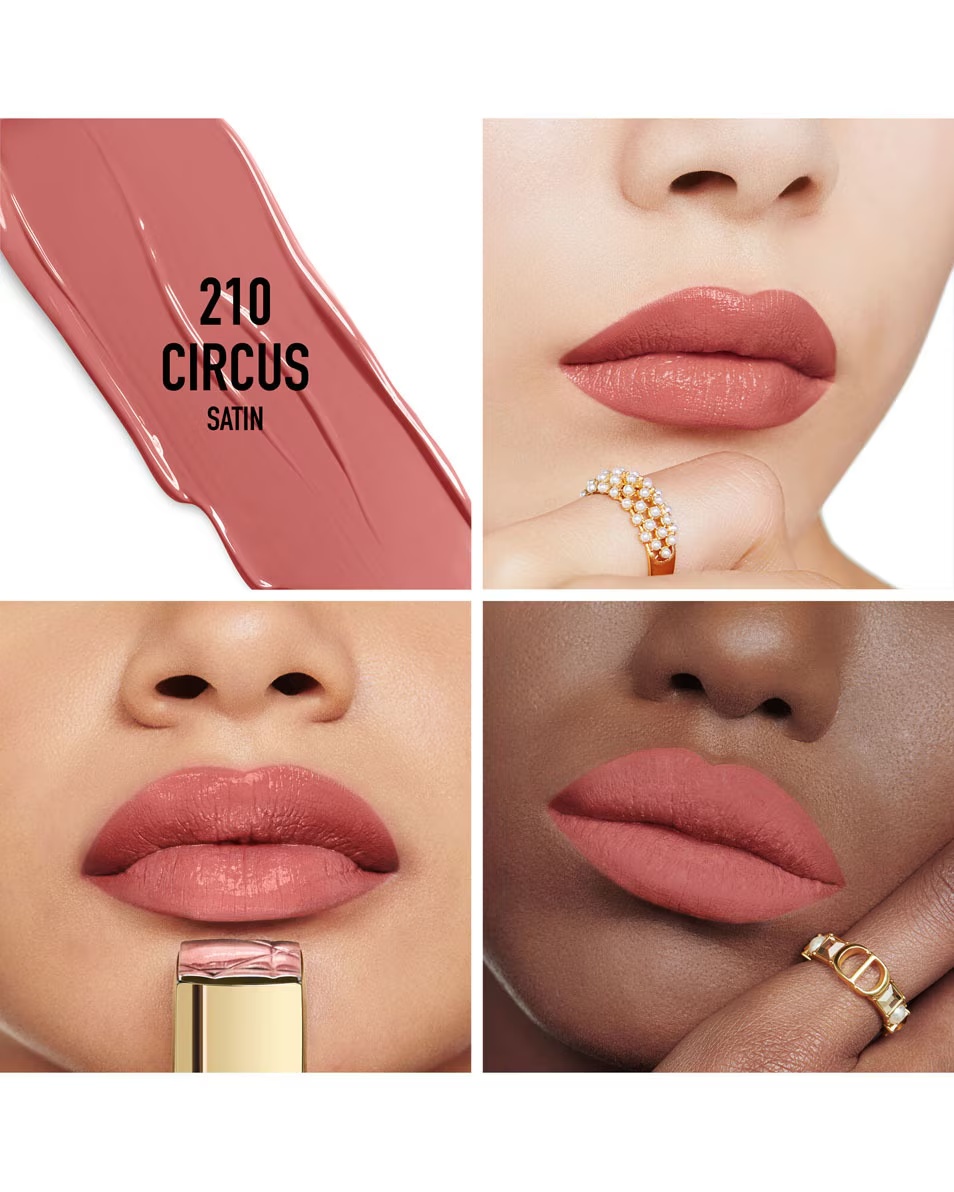 DIOR Rouge Dior Lipstick - Κραγιόν υψηλής ραπτικής περιορισμένης έκδοσης - χρυσή θήκη και χαραγμένο στικ
