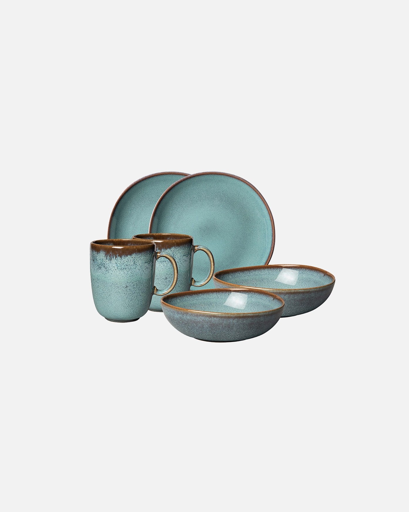 Villeroy & Boch indų rinkinys, pusryčių rinkinys, 6 dalys, EC Lave glacé – 1 dalis