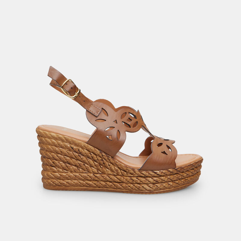 BATA dames sandaal met sleehak van 8 cm