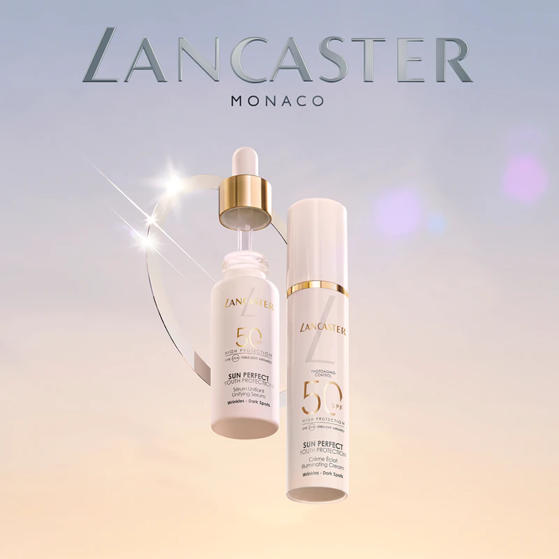 Lancaster Sun Perfect Sun Illuminating Cream FPS 50 - Creme de dia iluminador que combate rugas e manchas de pigmentação.