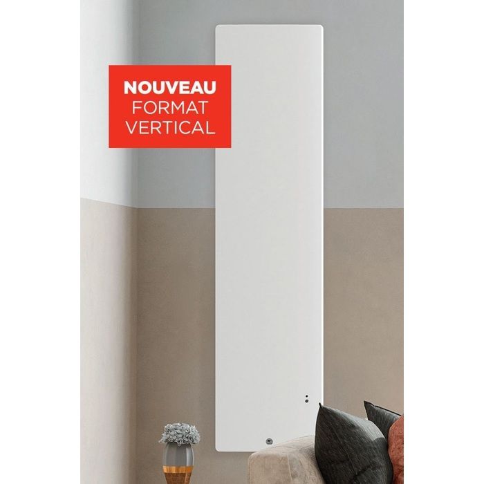 INGENIO 4 1500W Vertikaler intelligenter Elektroheizkörper, Mattweiß - THERMOR - 429354