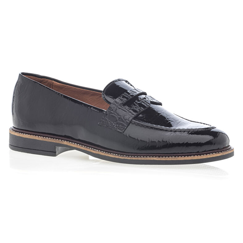 Svarte loafers/båtsko til dame