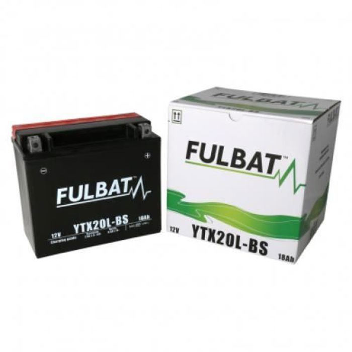 Batería impermeable para motocicleta YTX20L-BS de 12 V/18 Ah