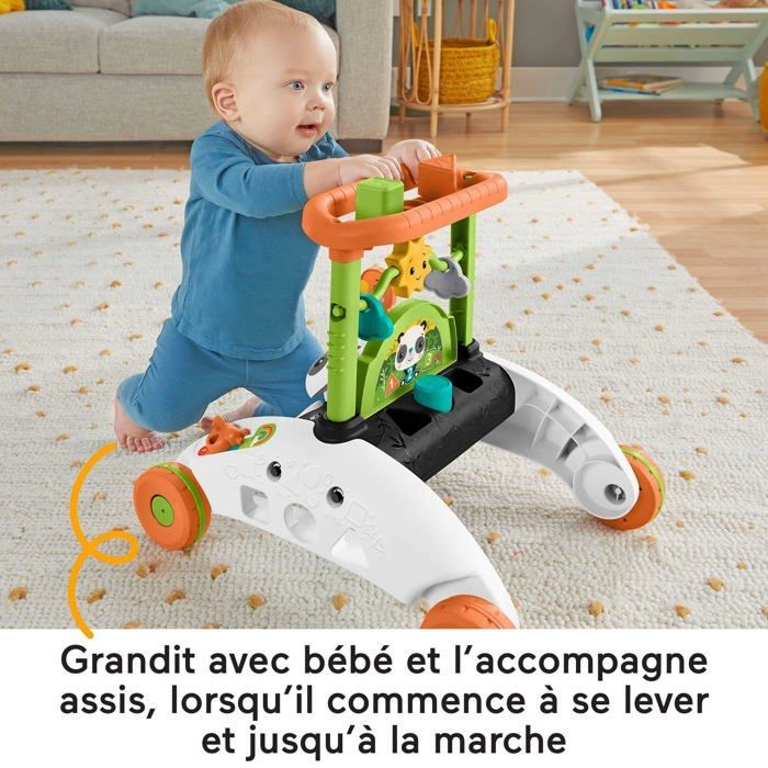 Fisher-Price Duwwagen - HJY73 - Interactieve Loopwagen - 3 Speelmodi - Meer dan 50 Liedjes en Geluiden