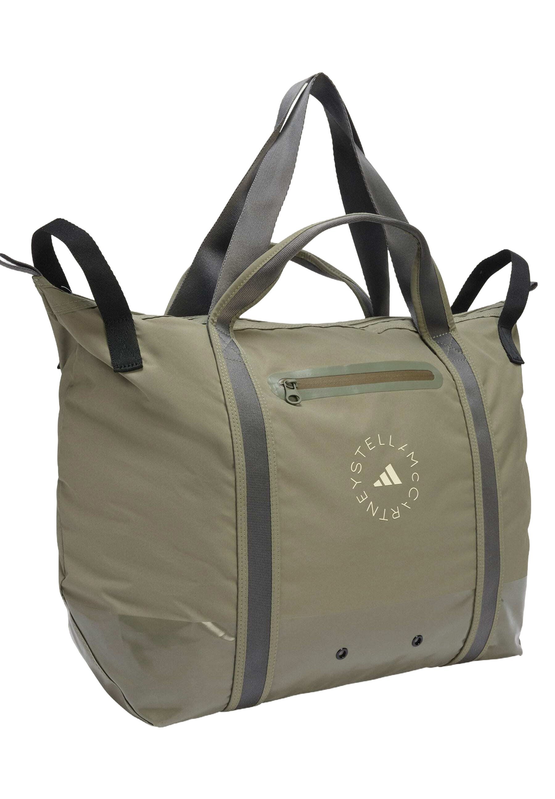 Borsa sportiva adidas by Stella McCartney TOTE - colore verde legacy, latte di mandorla smc
