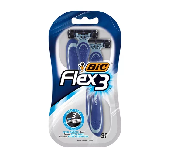 BIC Flex3 jednorazowe maszynki do golenia dla mężczyzn 3 sztuki