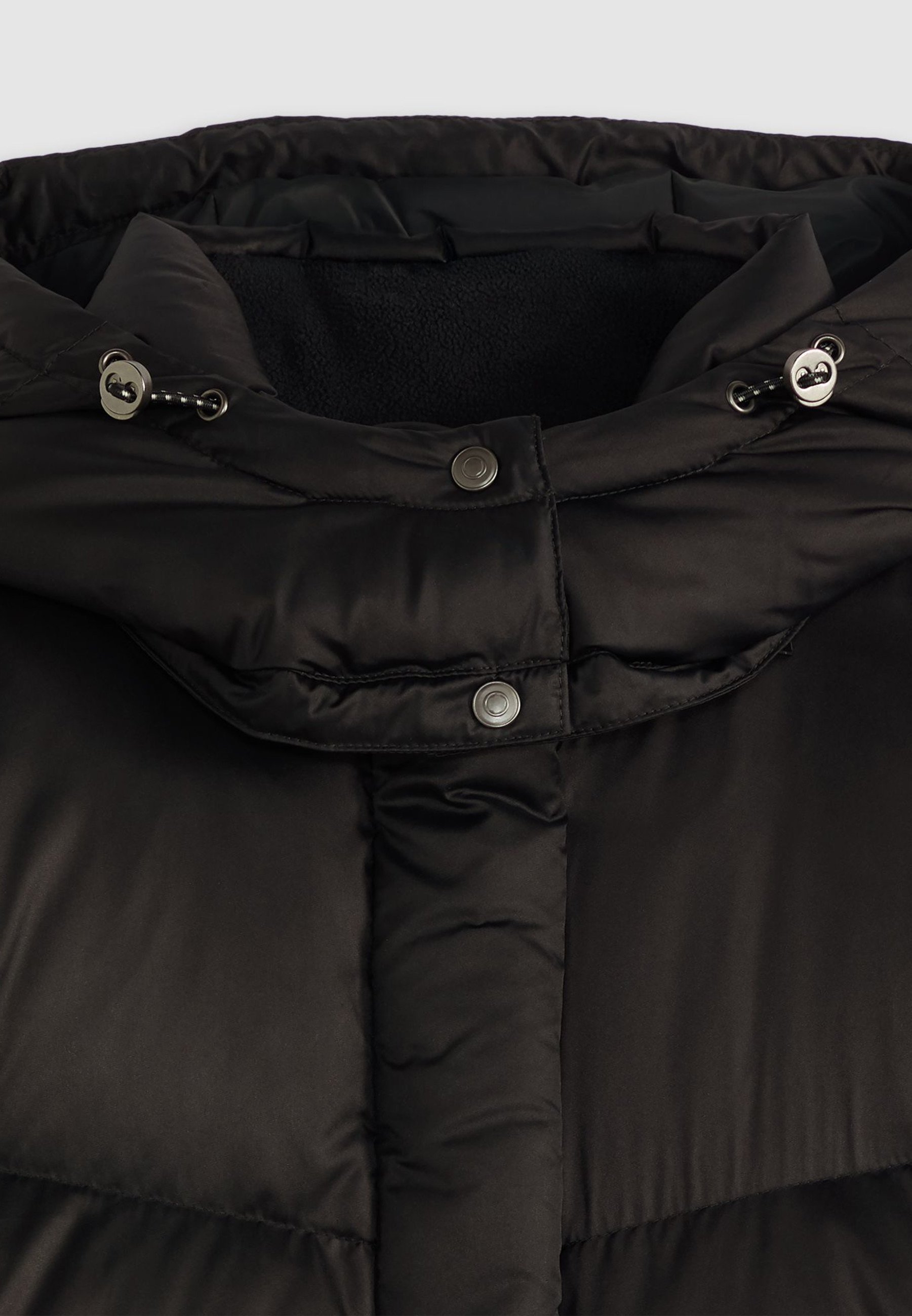Levi's® WESTERN BUBBLE MIDI - Donsjack - antraciet nacht