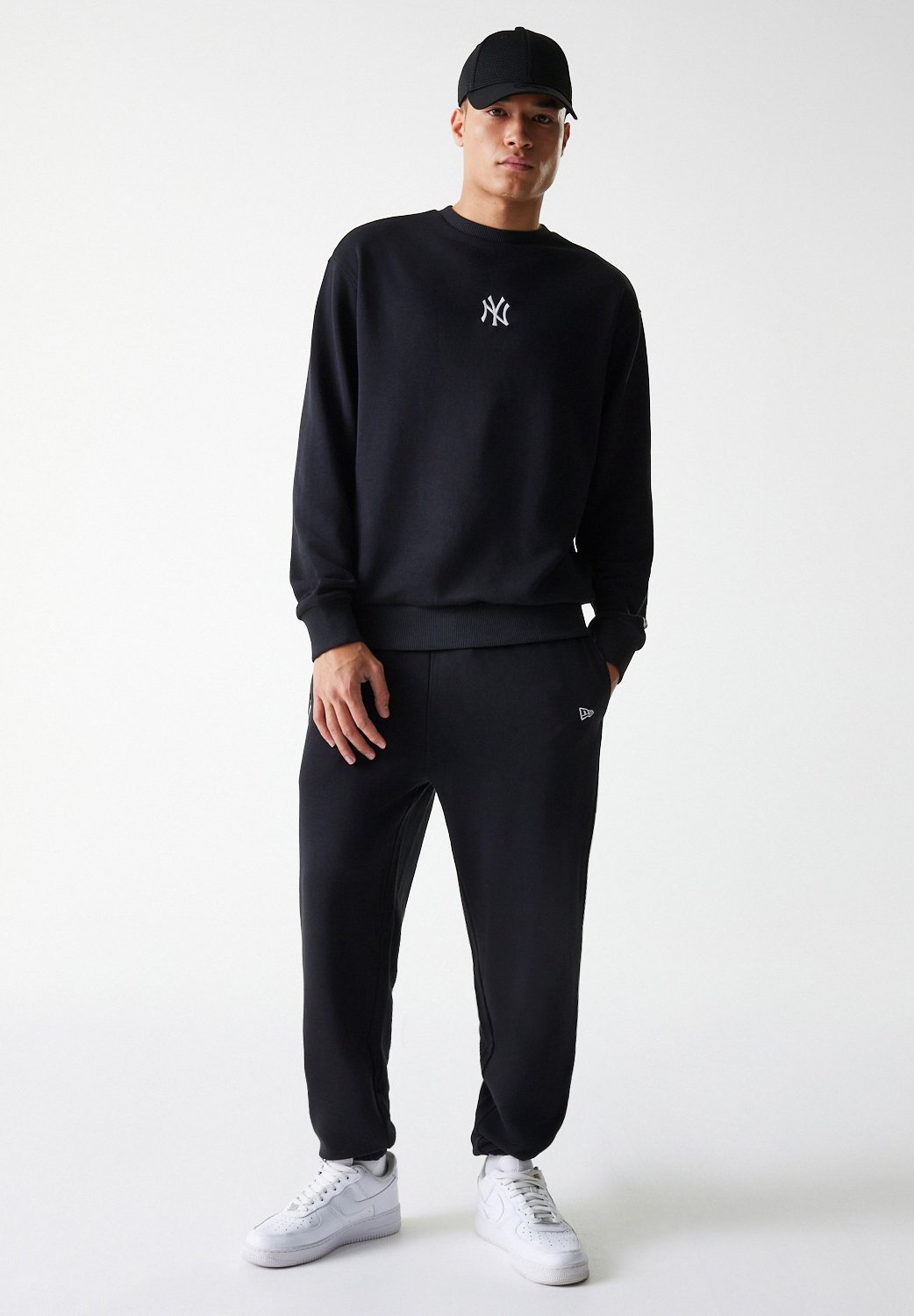 New Era NEW YORK YANKEES CREW - Sweatshirt - schwarz