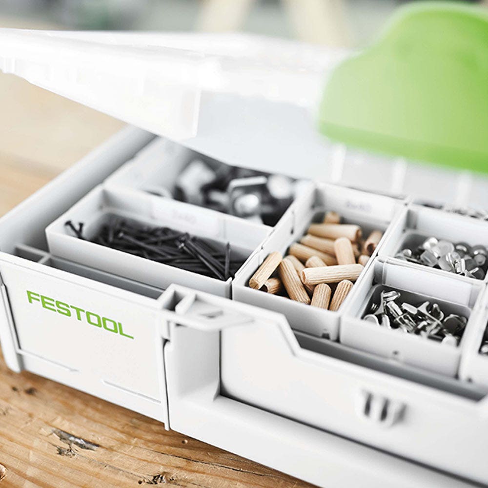 FESTOOL Systainer 3 -järjestelijä 89 mm x 396 mm, 22 lokeroa - keskikokoinen 204853