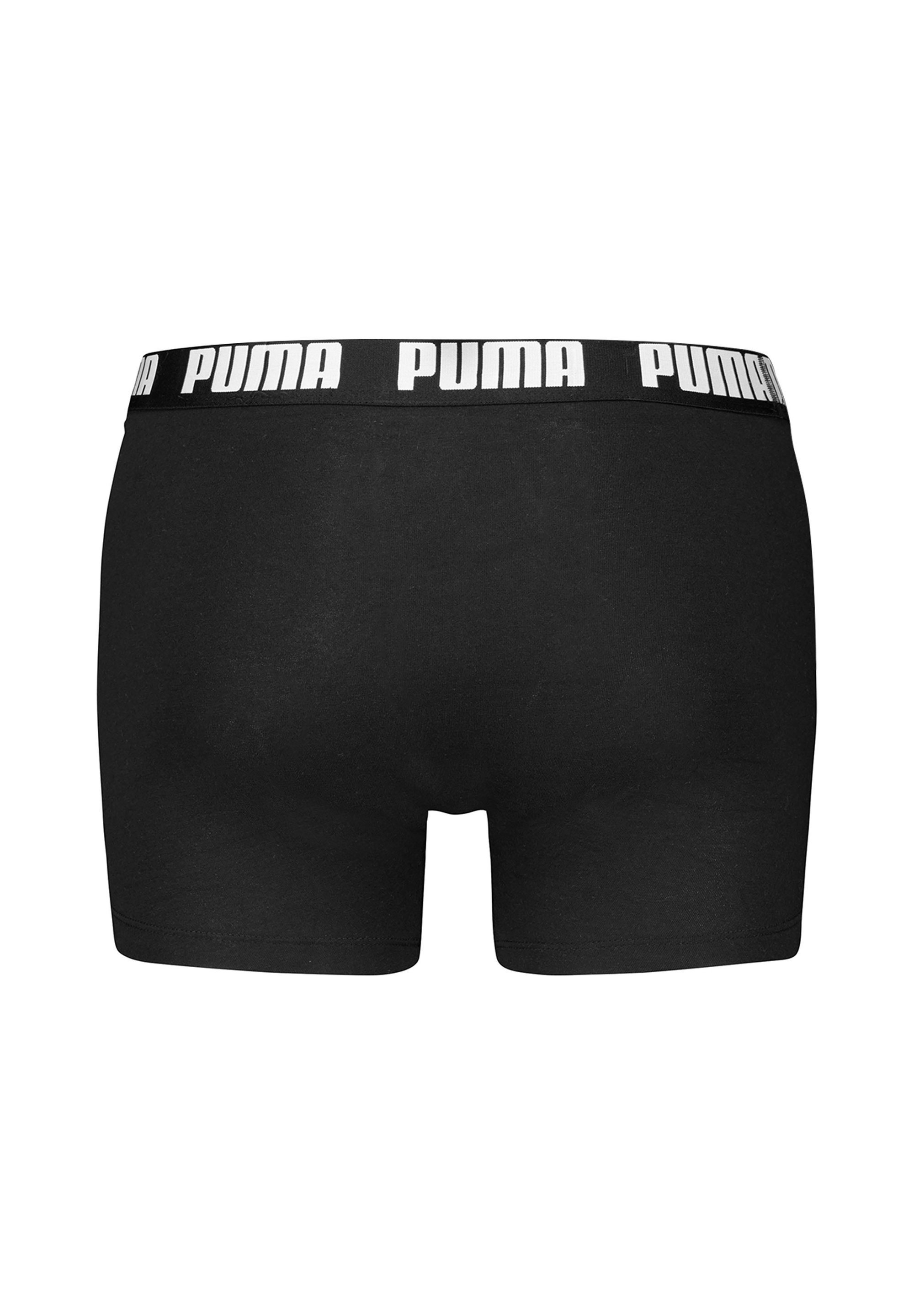 Puma MEN EVERYDAY 4-PACK - Zwembroeken - zwart grijs gemêleerd