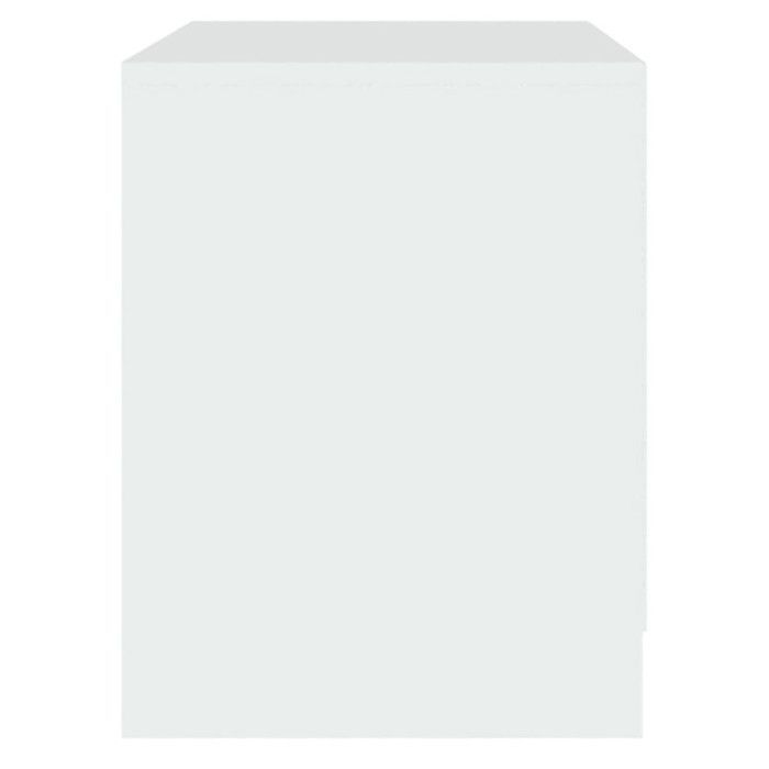 vidaXL Tables de chevet 2 pcs Blanc 45x34,5x44,5 cm Aggloméré