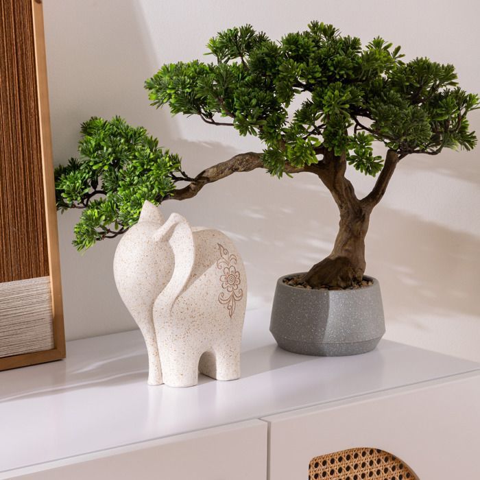 Kunstig bonsai i potte 