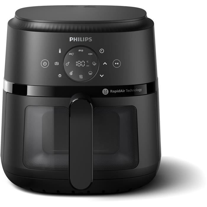 Friggitrice ad aria Philips NA220/00 - Serie 2000 - 4,2 l - 13 modalità di cottura - finestra di cottura - 1500 W - Nera