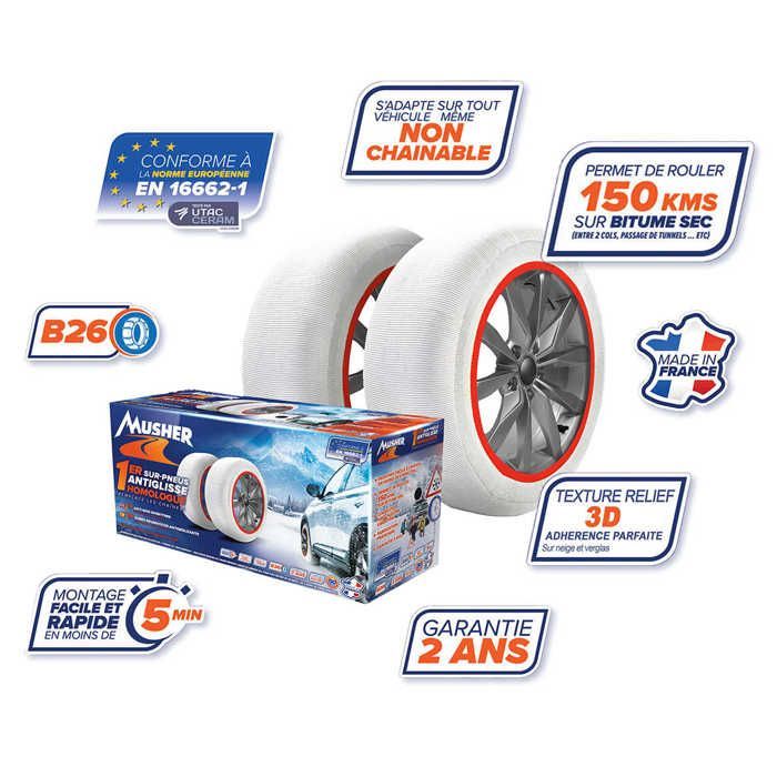 MUSHER premium sneeuwsokken, maat 6 (paar)