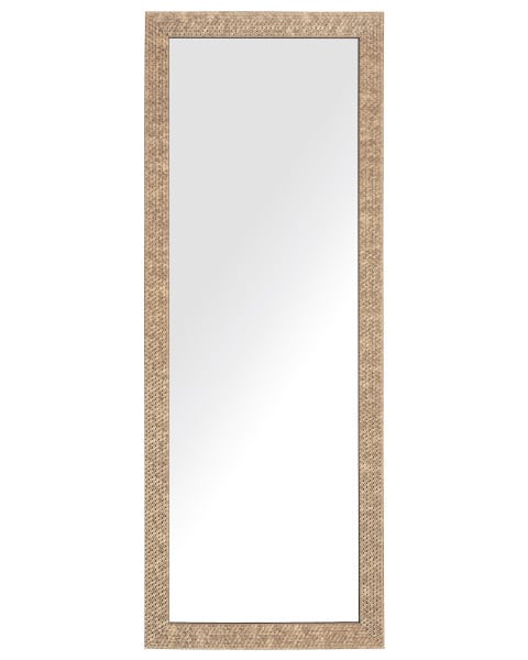 Lustro ścienne wiszące 50x130 mosiężne