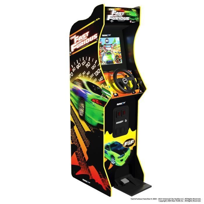 Arcade1Up Arcade Machine - The Fast & The Furious Deluxe with 4 games included