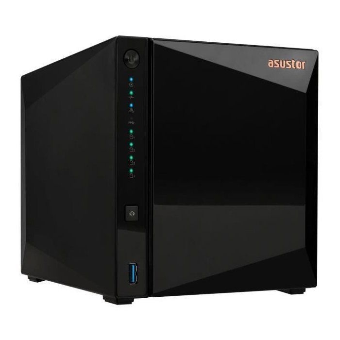 Server NAS - ASUSTOR - AS3304T v2 Drivestor 4 Pro Gen2 - Quad-Core 1.7GHz - 2GB DDR4 - 2.5GbE - 4 alloggiamenti