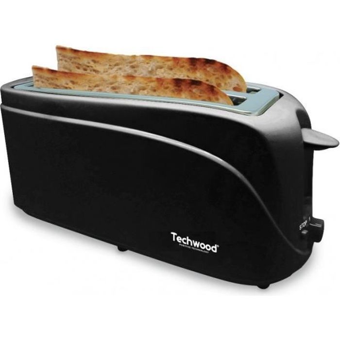 TECHWOOD TGP506 Broodrooster - 2 lange sleuven - 1300 W - Zwart
