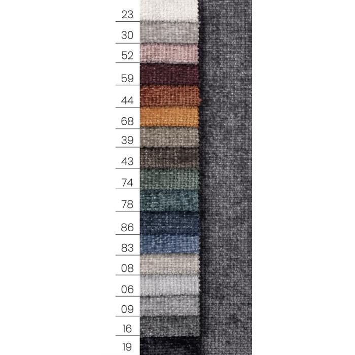 Sofá de canto reversível GRAVITY, de 4 a 5 lugares – Tecido texturizado taupe – 290 cm