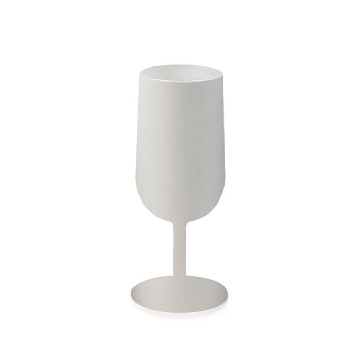 Taças de vinho reutilizáveis Eco Cup 12cl (18cl até a borda) FABRICADAS NA FRANÇA - Feitas de polipropileno, vidro branco 120