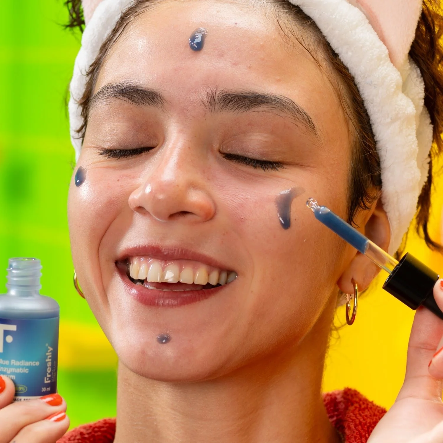 Viso Blue Radiance Enzymatic Serum - Siero viso antimperfezioni, Esfoliante viso